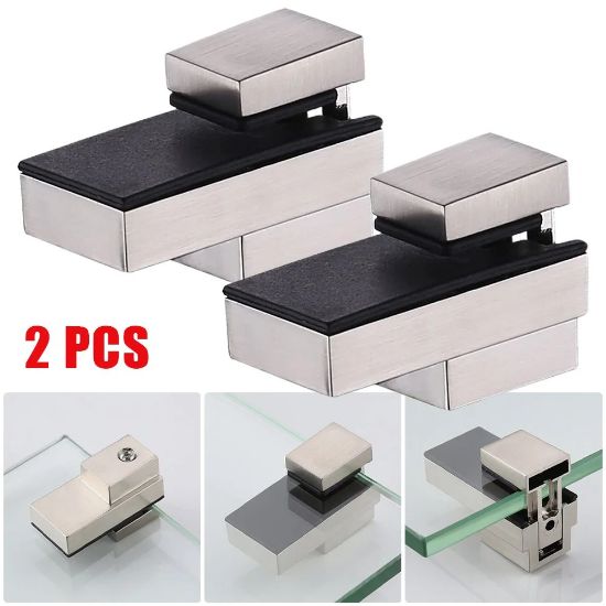 Imagen de Soporte Estante De Vidrio Ajustable Para Pared Aleación Zing