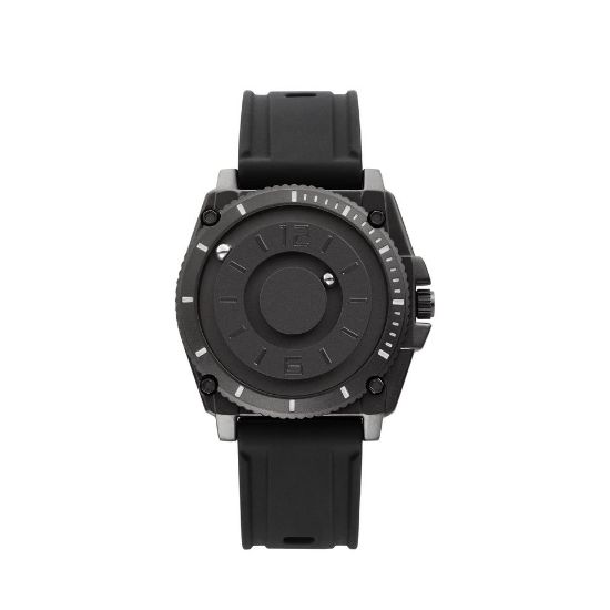 Imagen de Reloj deportivo informal de lujo balines negro contra agua militar magnético metálico imanes