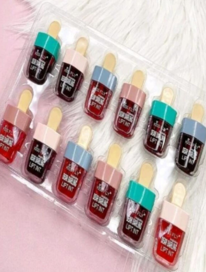 Imagen de Caja Set 12 Tintas De Paleta Para Labios Larga Duración Surtido