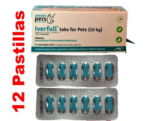 Imagen de Iverfull  tabs for Pets 10 kg