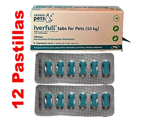 Imagen de Iverfull  tabs for Pets 10 kg