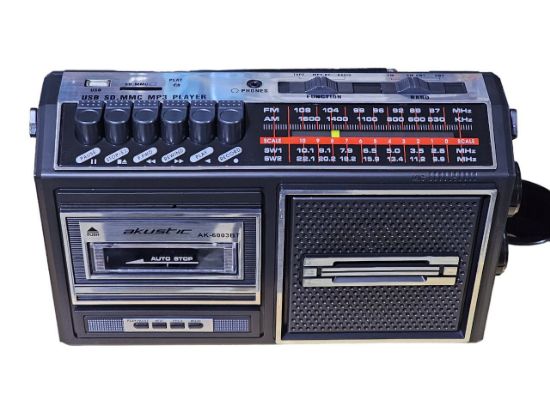 Imagen de RADIO GRABADORA RETRO BLUETOOTH AM/FM/SW AK 6003