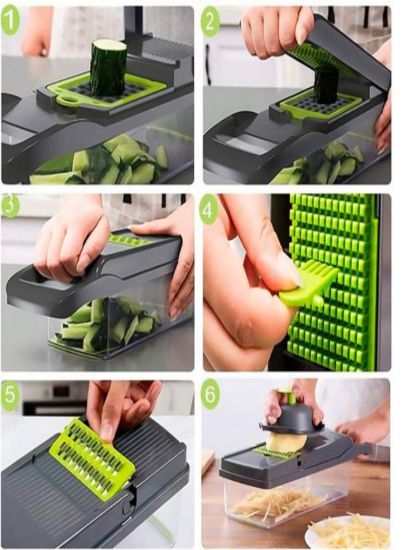 Imagen de Ricolandia Cortador de verduras multifuncional Gris