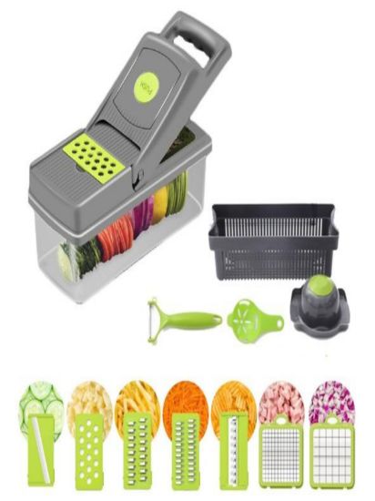 Imagen de Ricolandia Cortador de verduras multifuncional Gris