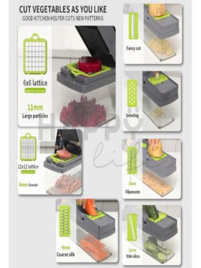 Imagen de Ricolandia Cortador de verduras multifuncional Gris