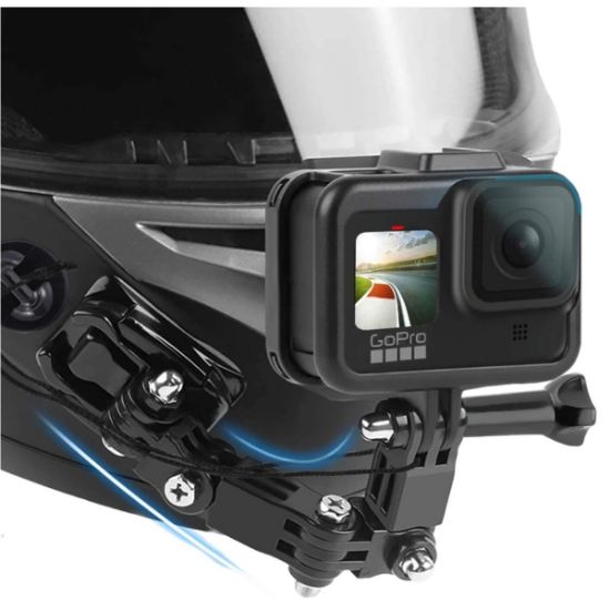 Imagen de SOPORTE BRAZO ACCESORIO MONTAJE CÁMARA DEPORTIVA CASCO MOTO BICI DEPORTE GO PRO SEGURIDAD AUTO 4K