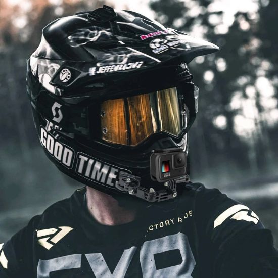 Imagen de SOPORTE BRAZO ACCESORIO MONTAJE CÁMARA DEPORTIVA CASCO MOTO BICI DEPORTE GO PRO SEGURIDAD AUTO 4K