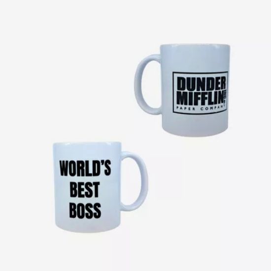 Imagen de Taza Worlds Best Boss Y Dunder Mifflin - Serie The Office