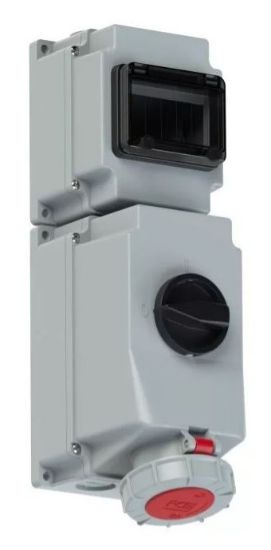 Imagen de Pce Cee Enchufe De Seguridad Mural, 76352-6, 63a 5p 6h, Ip67