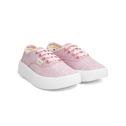 Imagen de Tenis Zapato Para Niña Rosa Lona Casual Kids