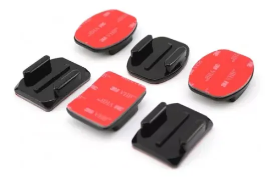 Imagen de Bases Adhesivos 3 Curvas + 3 Planos Gopro Originales