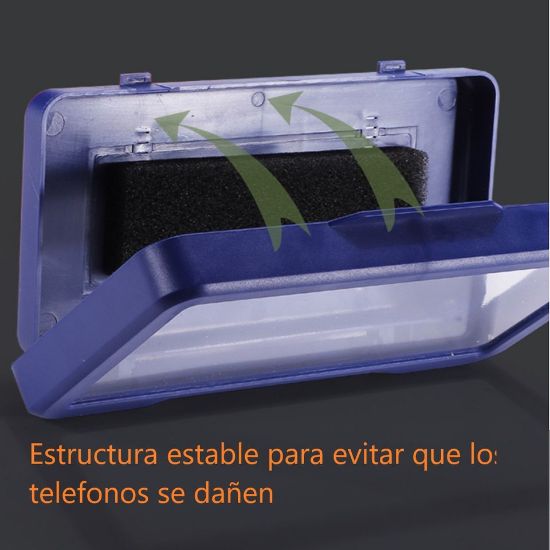 Imagen de Soporte caja teléfono móvil impermeable baño estante TV piscina regadera cocina bañera caja blanco