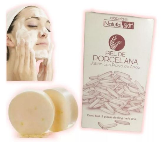 Imagen de Jabón Con Polvo De Arroz Piel De Porcelana 2 Piezas 50g C/u