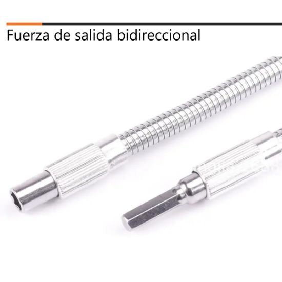 Imagen de Varilla extensión flexible universal multifuncional destornillador eléctrico conexión broca