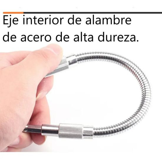 Imagen de Varilla extensión flexible universal multifuncional destornillador eléctrico conexión broca