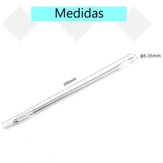 Imagen de Varilla extensión flexible universal multifuncional destornillador eléctrico conexión broca