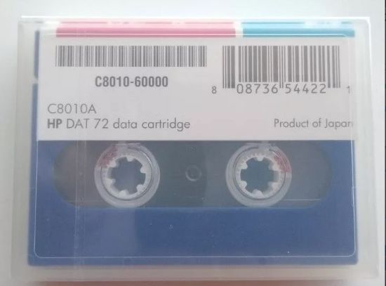 Imagen de 10 Cartuchos De Datos Hp C8010a Dat 72, 170 M, Memoria 72 Gb