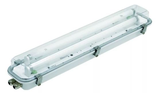 Imagen de Luminaria Polivalente Wiska 2x18w 230v, Acero Zincado, Ip67
