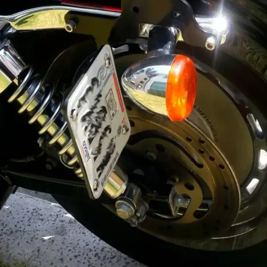 Imagen de Porta Placa Lateral Moto Harley Sportster