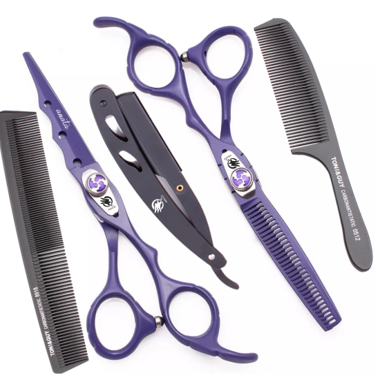 Imagen de TIJERAS PROFESIONALES PARA PELUQUERIA CORTE DE CABELLO PELO PROFESIONAL ANATA 6 PULGADAS 