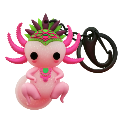 Imagen de Llavero 3D By Mexico Ajolote Yul Glitter 