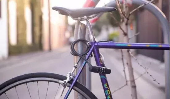 Imagen de Cadena Candado Seguridad Bicicleta Knog Twisted Combo Rojo