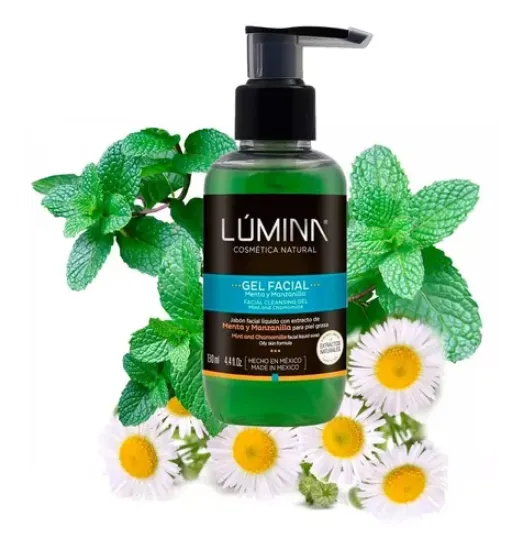 Imagen de Jabón Facial Liquido Gel Menta Y Manzanilla Lúmina 130 Ml
