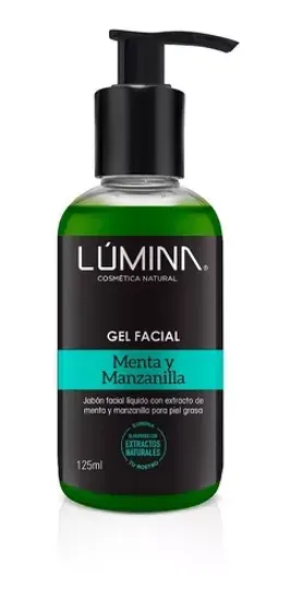 Imagen de Jabón Facial Liquido Gel Menta Y Manzanilla Lúmina 130 Ml