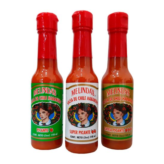 Imagen de Pack 6 pzas  Salsa de Chile Habanero Melinda's 