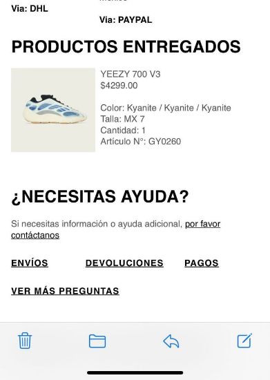 Imagen de adidas Yeezy 700 V3 Kyanite 7mx (9us)