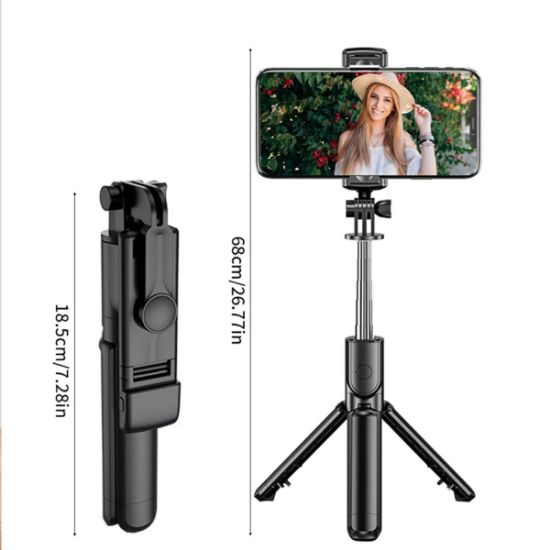 Imagen de Bastón Palo Selfie inalámbrico cámara deportiva soporte trípode Bluetooth extensible iPhone Cel