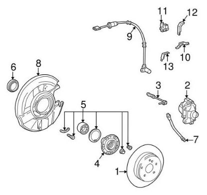 Imagen de Sensor Abs Trasero Izq. Original Mercedes-benz Slk 1996-2004