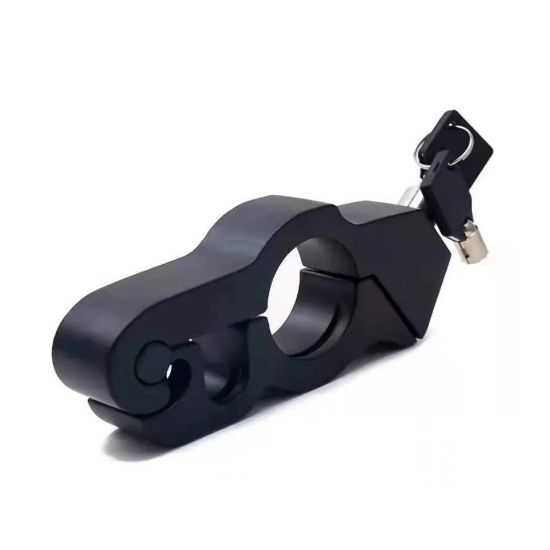 Imagen de Candado antirrobo manillar motocicleta freno tambor vehículo eléctrico negro seguro portátil
