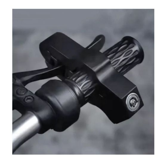 Imagen de Candado antirrobo manillar motocicleta freno tambor vehículo eléctrico negro seguro portátil
