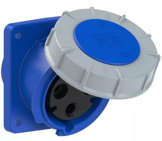 Imagen de Pce Enchufe Base D Empotrar 63a 3p 6h Ip67 Power Twist 433-6