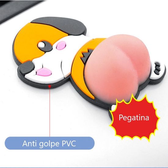 Imagen de Pegatinas multiusos perrito 3D puerta coche evitar colisiones antiarañazos decoración hogar