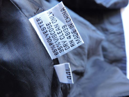 Imagen de Saco Soprano Talla 44 L Hombre Original Negro / Azul A Rayas
