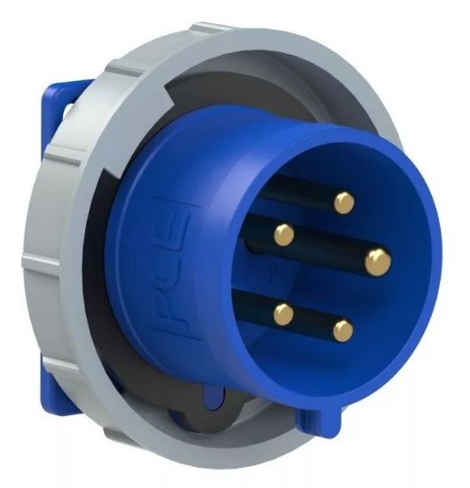 Imagen de Pce Cee Clavija De Empotrar Recta 6252-9tt, 32a 5p 9h, Ip67