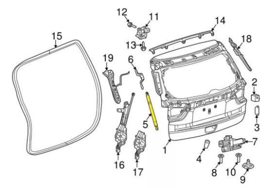 Imagen de Set de 2 Amortiguadores Original Chrysler, 5a Puerta Jeep Compass 17-25
