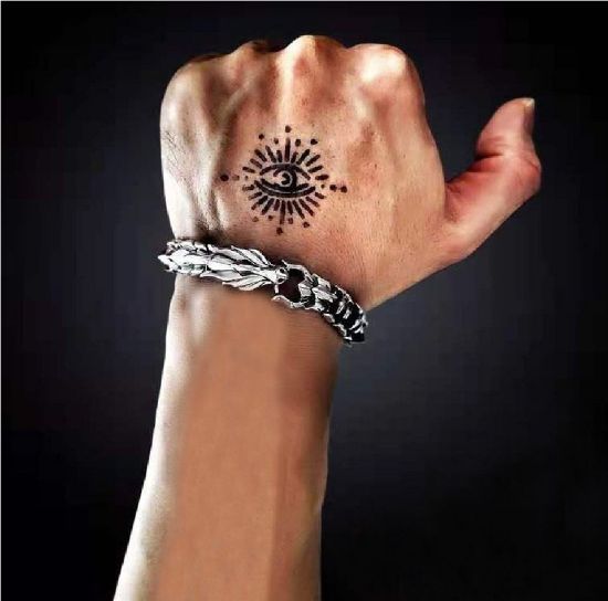 Imagen de Pulsera adorno brazalete dorado plata Acero Inoxidable Cabeza Dragón Escamas Accesorio Regalo