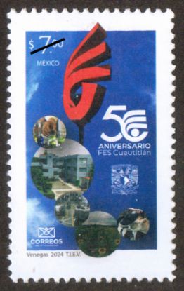 Imagen de Timbre postal: 50 aniversario de la FES Cuautitlán