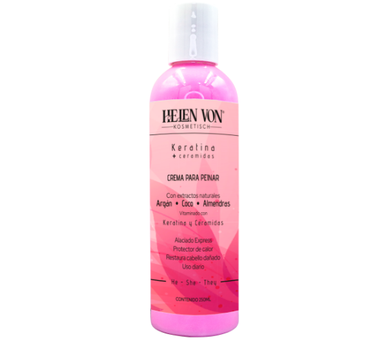 Imagen de Keratina+ceramidas Crema Para Peinar Pos Alaciado HelenVonKosmetisch