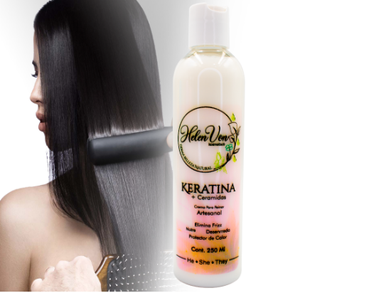 Imagen de Keratina+ceramidas Crema Para Peinar Pos Alaciado HelenVonKosmetisch