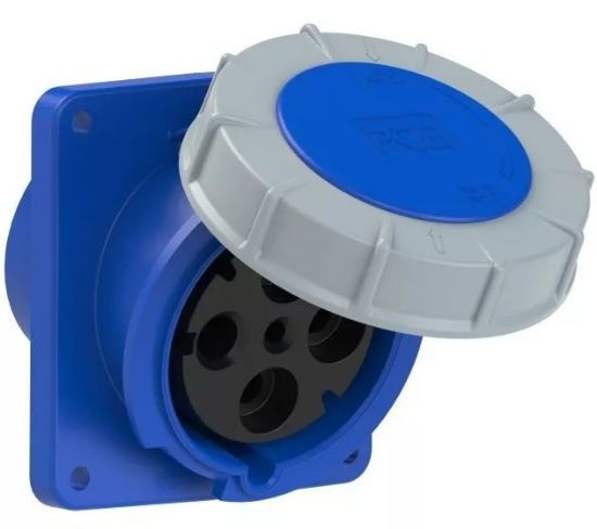 Imagen de Pce Enchufe Base D Empotrar 444-9 125a 4p 9h Ip67 Powertwist