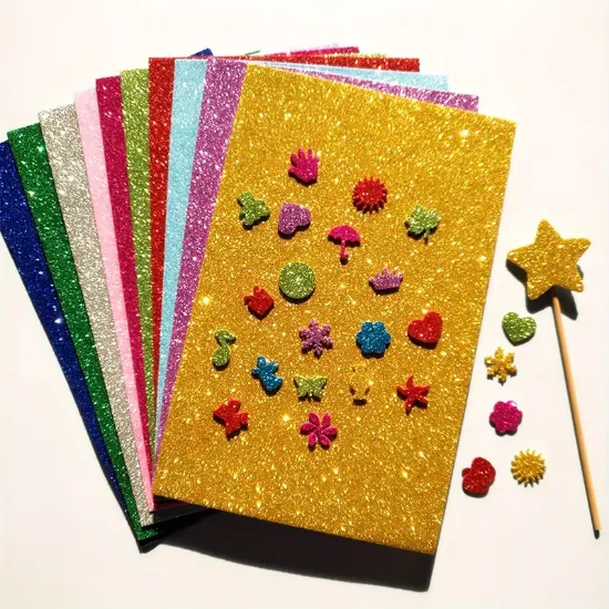 Imagen de 10 Hojas Foamy Diamantado A4 Colores 30x20cm