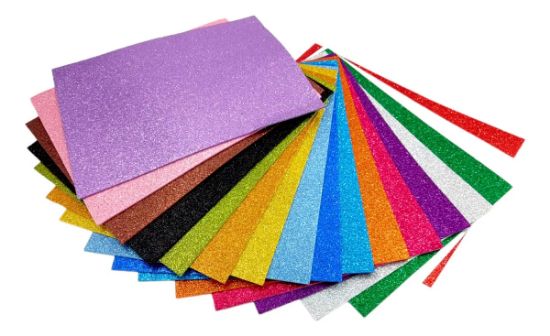 Imagen de 10 Hojas Foamy Diamantado A4 Colores 30x20cm