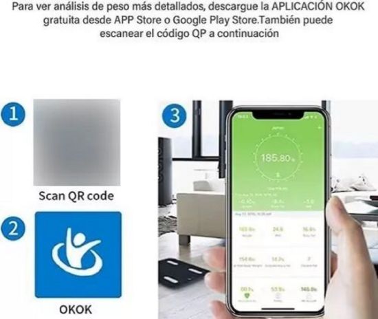 Imagen de Báscula Digital Para Cuerpo Bluetooth
