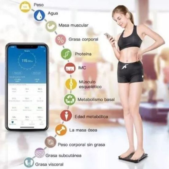 Imagen de Báscula Digital Para Cuerpo Bluetooth