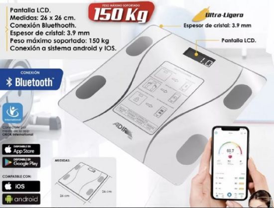 Imagen de Báscula Digital Para Cuerpo Bluetooth