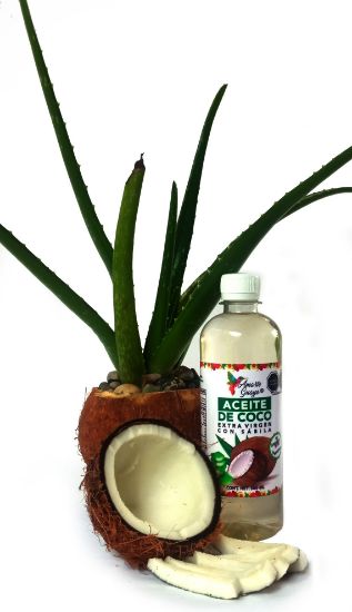 Imagen de AMARTE GUAYO ACEITE DE COCO EXTRA VIRGEN CON SABILA BOTELLA PET 500ML